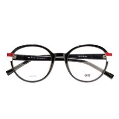 Armação de Óculos de Grau Dnz, modelo 1 4216, cor Preto, tamanho 52