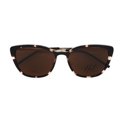 Óculos Clipon Hit, modelo 1 4292, cor Dourado com Marrom, tamanho 55