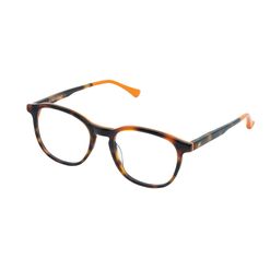 Armação de Óculos de Grau Hit, modelo 1 8013, cor Demi Marrom com Laranja