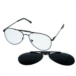Óculos Clipon Hit, modelo 4 8024, cor Preta
