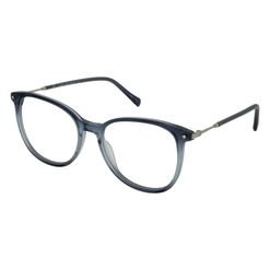 Armação de Óculos de Grau Hit, modelo 1 4095, cor Degradê Azul com Prata, tamanho 52
