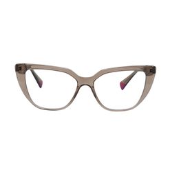 Armação de Óculos de Grau Hit, modelo 1 8006, cor Bege Cristal
