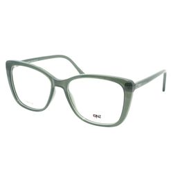 Armação de Óculos de Grau Dnz, modelo 1 4215, cor Verde Cristal, tamanho 56