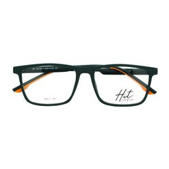 Armação de Óculos de Grau Hit, modelo 2 4039, cor Verde com Laranja, tamanho 56