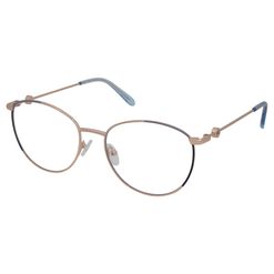 Armação de Óculos de Grau Hit, modelo 1 4119, cor Rose com Azul, tamanho 55