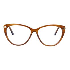 Armação de Óculos de Grau Hit, modelo 1 8014, cor Caramelo Cristal