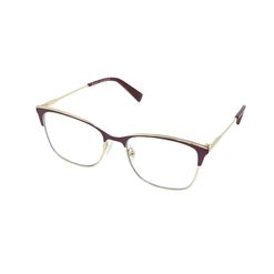Armação de Óculos de Grau Hit, modelo 1 8016, cor Bordô com Dourado