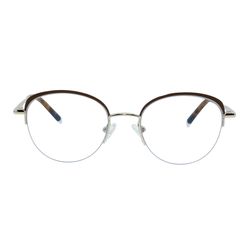 Armação de Óculos de Grau Hit, modelo 1 8012, cor Dourado com Marrom