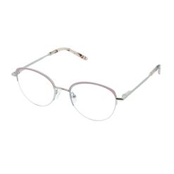 Armação de Óculos de Grau Hit, modelo 1 8012, cor Prata com Rosé