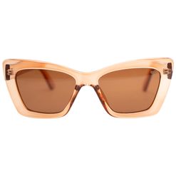 Óculos de sol Dnz, modelo 1 4076, cor Pêssego Cristal, tamanho 52