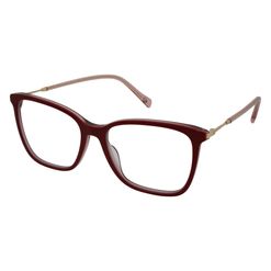Armação de Óculos de Grau Hit, modelo 1 4092, cor Vermelho Cereja, tamanho 54