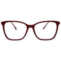 Armação de Óculos de Grau Hit, modelo 1 4092, cor Vermelho Cereja, tamanho 54