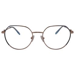Armação de Óculos de Grau Hit, modelo 1 4120, cor Rose com Azul, tamanho 56