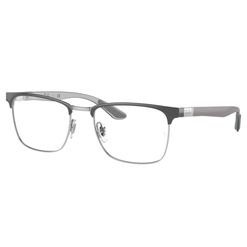 Armação de Óculos de Grau Ray Ban, modelo RX8421, cor Cinza, tamanho 54