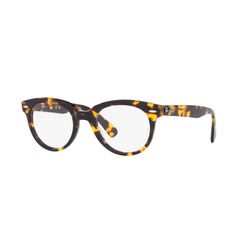 Armação de Óculos de Grau Ray Ban, modelo RX2199V, cor Havana amarelo, tamanho 50