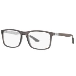 Armação de Óculos de Grau Ray Ban, modelo RX8908, cor Cinza, tamanho 55