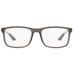 Armação de Óculos de Grau Ray Ban, modelo RX8908, cor Cinza, tamanho 55