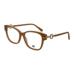 Armação de Óculos de Grau Feminina Dii Collection Quadrado 4177 Cor Caramelo