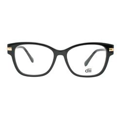 Armação de Óculos de Grau Feminina Dii Collection Quadrado 4177 Cor Preto