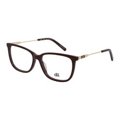 Armação de Óculos de Grau Feminina Dii Collection Quadrado 4169 Cor Cereja