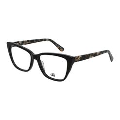 Armação de Óculos de Grau Feminina Dii Collection Gatinho 4165 Cor Preto com Demi Cinza