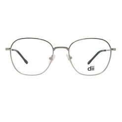 Armação de Óculos de Grau Masculino Dii Collection 4066 Redondo Cor Prata