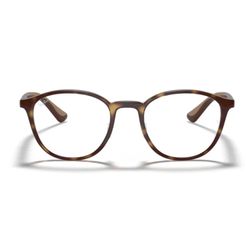 Armação de Óculos de Grau Ray Ban, modelo RX7156, cor Havana, tamanho 53