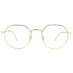 Armação de Óculos de Grau Ray Ban, modelo RX6465L, cor Dourado, tamanho 51