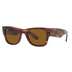 Óculos de sol Ray Ban, modelo RB0840S, cor Havana Listrado, tamanho 51