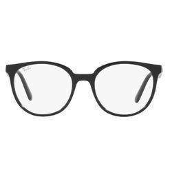 Armação de Óculos de Grau Ray Ban, modelo RX7206L, cor Preto, tamanho 52