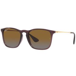 Óculos de sol Ray Ban, modelo RB4187, cor Marrom Transparente, tamanho 54