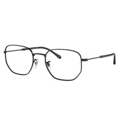 Armação de Óculos de Grau Unissex Ray Ban RX6496L Hexagonal cor Preto