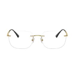 Armação de Óculos de Grau Ray Ban, modelo RX6468L, cor Dourado, tamanho 56