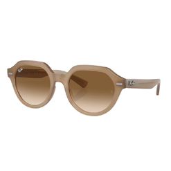 Óculos de Sol Feminino Ray Ban Redondo RB4399 cor Bege