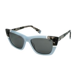 Óculos de sol Dii Collection, modelo 1 4073, cor Azul com Demi Cinza, tamanho 54