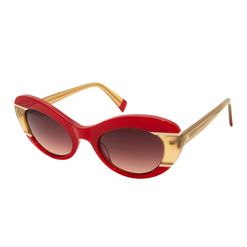 Óculos de sol Dii Collection, modelo 1 4074, cor Vermelho com Bege, tamanho 51