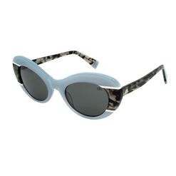 Óculos de sol Dii Collection, modelo 1 4074, cor Azul com Demi Cinza, tamanho 51