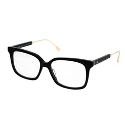 Armação de Óculos de Grau Dii Collection, modelo 1 4159, cor Preto com Dourado, tamanho 52