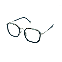 Armação de Óculos de Grau Dii Collection, modelo 1 8906, cor Azul com Demi Azul, tamanho 51