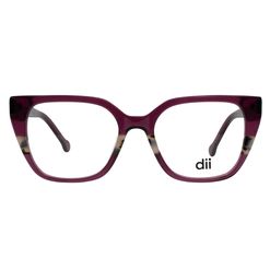 Armação de Óculos de Grau Feminina Dii Collection Gatinho 4071 Cor Cereja Cristal com Demi Bege