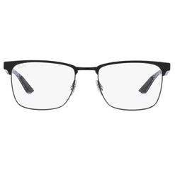 Armação de Óculos de Grau Ray Ban, modelo RX8421, cor Preto e Azul, tamanho 54