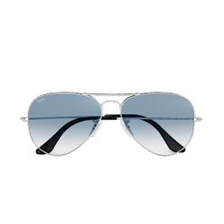 Óculos de sol Ray Ban, modelo RB3025L, cor Prata, tamanho 58