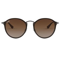 Óculos de sol Ray Ban, modelo RB3574N, cor Prata e Marrom, tamanho 59