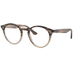 Armação de Óculos de Grau Ray Ban, modelo RX2180V, cor Havana Marrom, tamanho 49