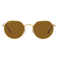 Óculos de sol Ray Ban, modelo RB3565, cor Dourado e Marrom, tamanho 53