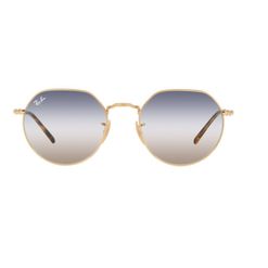 Óculos de sol Ray Ban, modelo RB3565, cor Dourado e Azul Transparente, tamanho 51