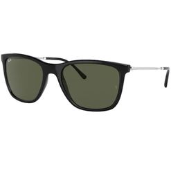 Óculos de sol Ray Ban, modelo RB4344, cor Preto, tamanho 56