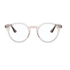 Armação de Óculos de Grau Ray Ban, modelo RX2180V, cor Marrom Claro Transparente, tamanho 49