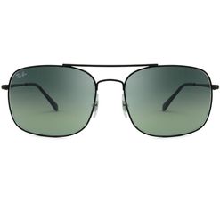 Óculos de sol Ray Ban, modelo RB3611, cor Preto Fosco, tamanho 60