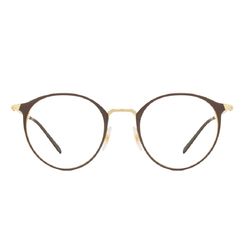 Armação de Óculos de Grau Ray Ban, modelo RX6378, cor Marrom e Dourado, tamanho 49